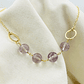 Collar dorado con cuarzos Amatista - thumbnail 4
