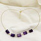Collar con piedras Amatistas naturales  - thumbnail 1
