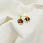 Aretes dorados ¨Manzanilla¨ multicolor - thumbnail 3