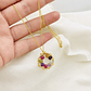 Collar dorado ¨Lirio Reina¨ mix multicolor - thumbnail 1
