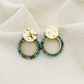 Aretes Dorados ¨dalia¨de Piedras Apatita - thumbnail 1