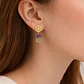 Aretes dorados con piedras Fluorita - thumbnail 1