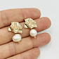 Aretes dorados con perla natural - thumbnail 1