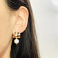 Aretes dorados con perla natural - thumbnail 2
