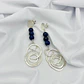 Aretes largos de plata y Lapislazuli - thumbnail 2