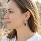 Aretes de plata con piedra Lapislazuli - thumbnail 2