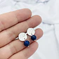 Aretes plata martillada y Lapislázuli - thumbnail 1