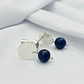 Aretes plata martillada y Lapislázuli - thumbnail 3
