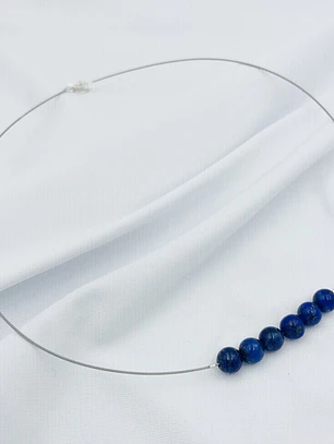 Collar clásico piedras Lapislázuli