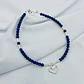Pulsera Corazon de plata y Lapislázuli - thumbnail 1