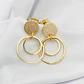 Aretes argollas doradas mini - Miniatura 1