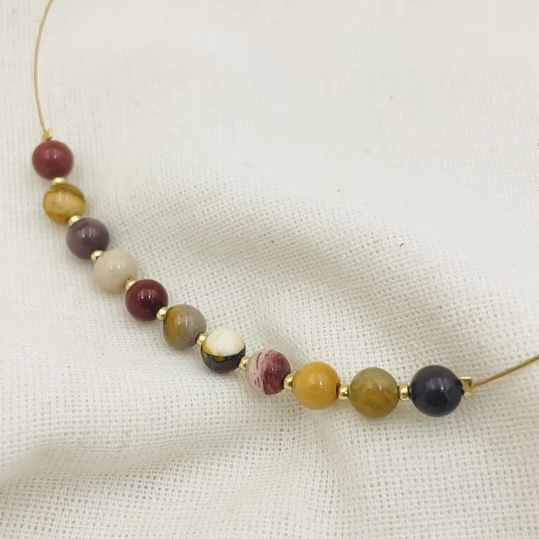 Collar piedras Mookaita naturales 1