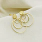 Aretes argollas doradas grandes - Miniatura 1