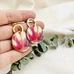 Aretes ¨découpage¨ Con Resina - Miniatura 2