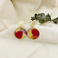 Aretes ¨découpage¨ Con Resina - Miniatura 1
