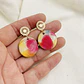 Aretes ¨découpage¨ Con Resina - Miniatura 2