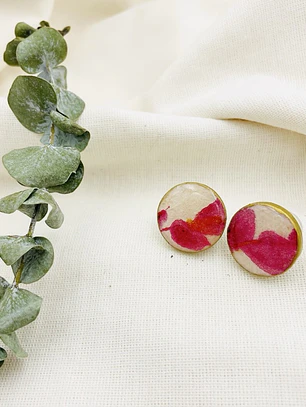 Aretes ¨découpage¨ Con Resina