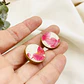 Aretes ¨découpage¨ Con Resina - Miniatura 2