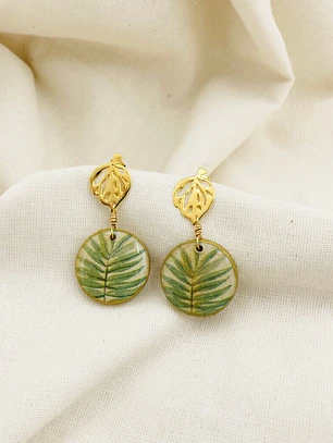 Aretes ¨découpage¨ Con Resina