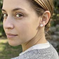 Aretes de perla natural con plata - Miniatura 3