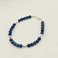 Pulsera De Plata Y Piedras Lapislázuli - Miniatura 1