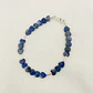 Pulsera corazones de Lapislazuli y plata - thumbnail 1