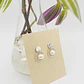 Aretes Argolla Pequeña De Plata Y Perlas - thumbnail 2