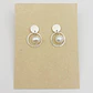 Aretes Argolla Pequeña De Plata Y Perlas - thumbnail 3