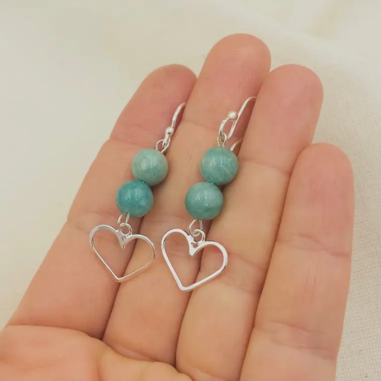 Aretes de plata  ¨Latido de agua¨ 2