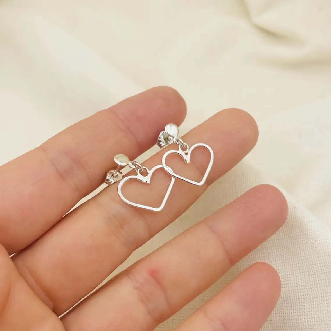 Aretes de plata ¨Brasa mini¨ 1