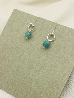 Aretes de plata ¨Gota fundida¨
