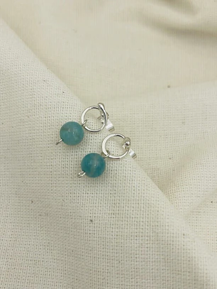 Aretes de plata ¨Gota fundida¨