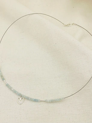 Collar ¨Fragua¨ con piedras Amazonita
