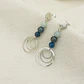 Aretes ¨Cascada¨ con piedras naturales - Miniatura 4