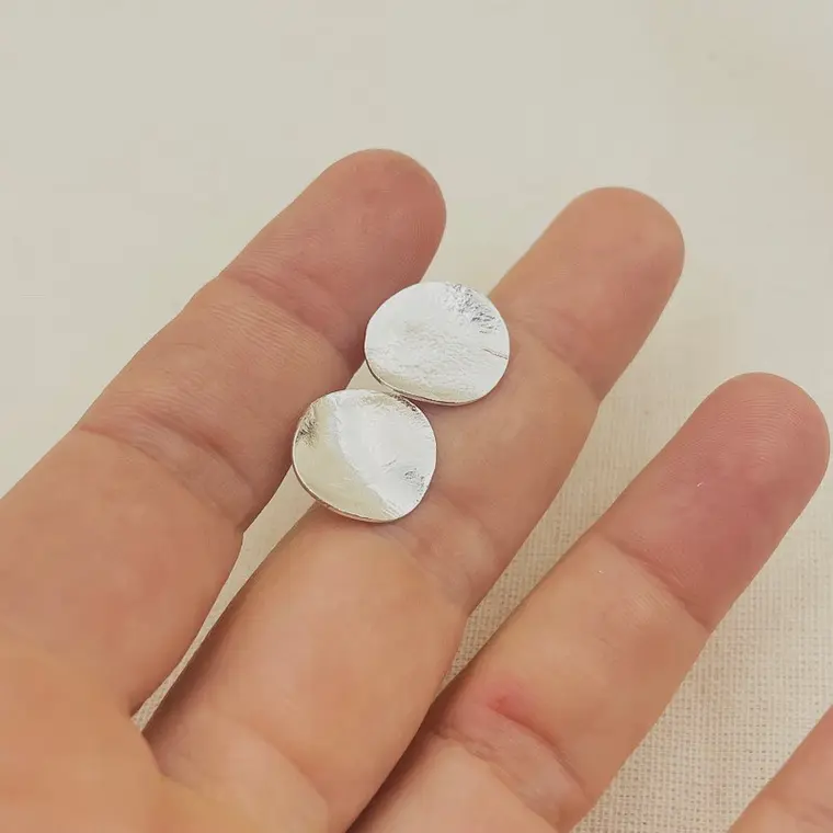 Aretes ¨Ceniza¨de plata 2