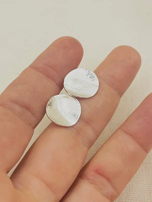 Aretes ¨Ceniza¨de plata