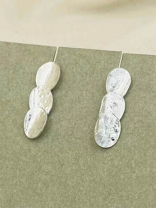 Aretes ¨Tres Cantos¨de plata