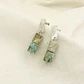 Aretes ¨Veta¨ de piedra Crisocola - Miniatura 2