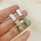 Aretes ¨Veta¨ de piedra Crisocola - Miniatura 3