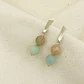 Aretes ¨Cerro¨ de plata con piedras naturales - Miniatura 1