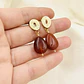 Aretes Óvalo Texturado con Cornalina - Miniatura 2
