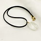 Collar de Cuarzo Natural con Gamuza Negra - Miniatura 2