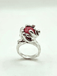 Anillo de Plata 980 con Ágata Roja en Esfera Pieza Única - Pre Order - Miniatura 3