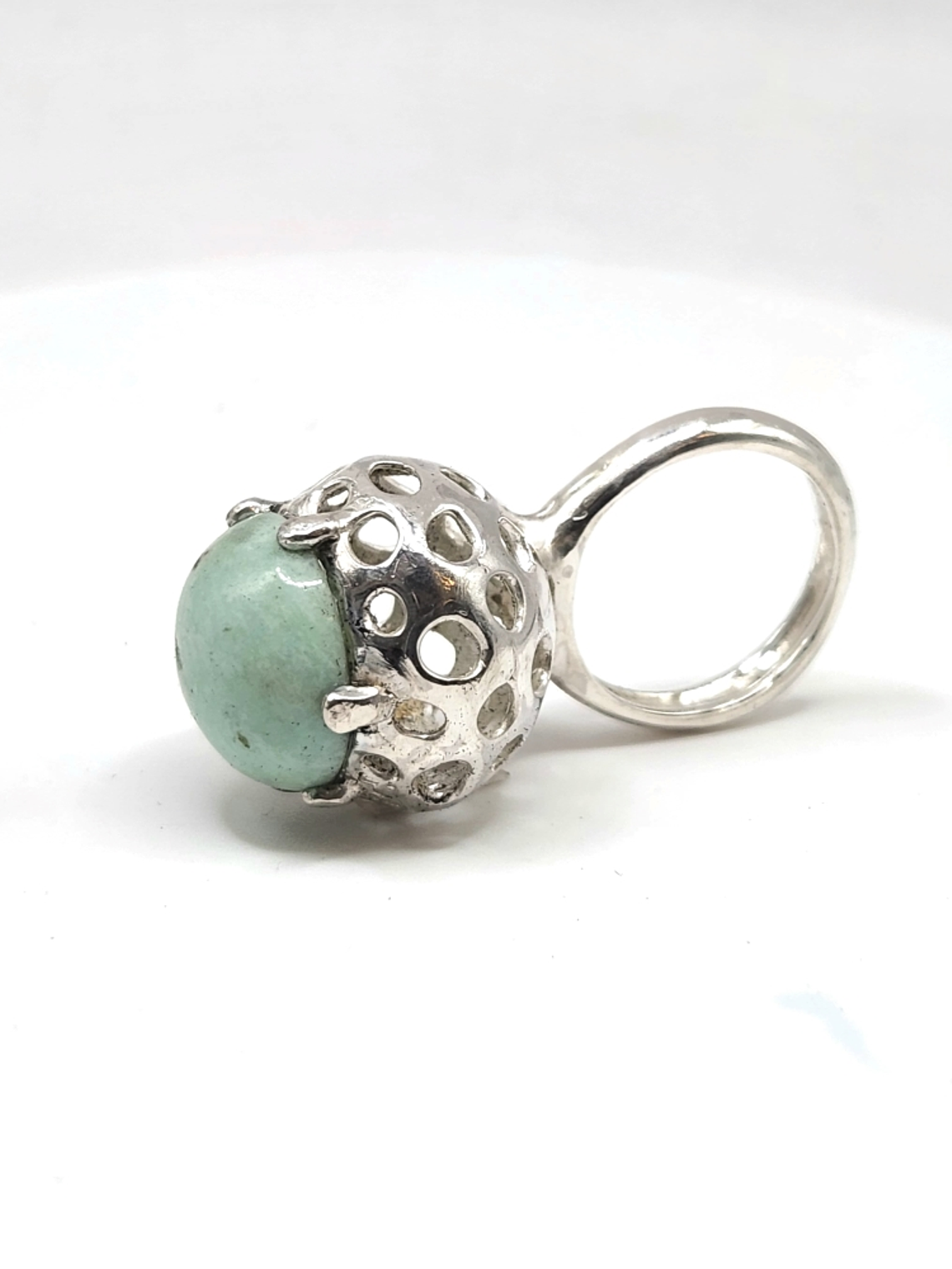 Anillo Domo Crisoprassa 1