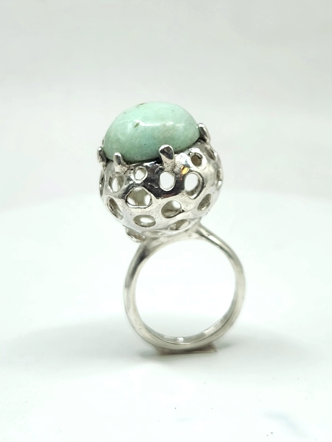 Anillo Domo Crisoprassa 2