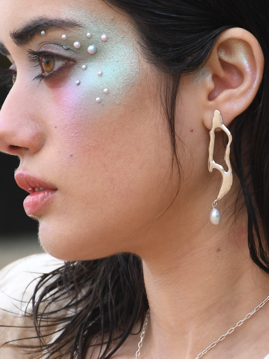 Aros de Plata 980 con Perla Natural Blanca - Pre Order 3