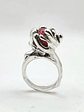 Anillo de Plata 980 con Ágata Roja en Esfera Pieza Única - Pre Order - Miniatura 1