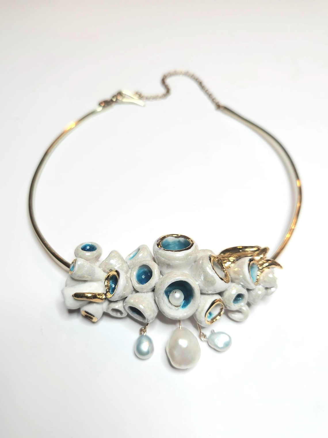 Collar Mar Blanco Perlas 1