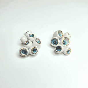 Aros Anemona blancos