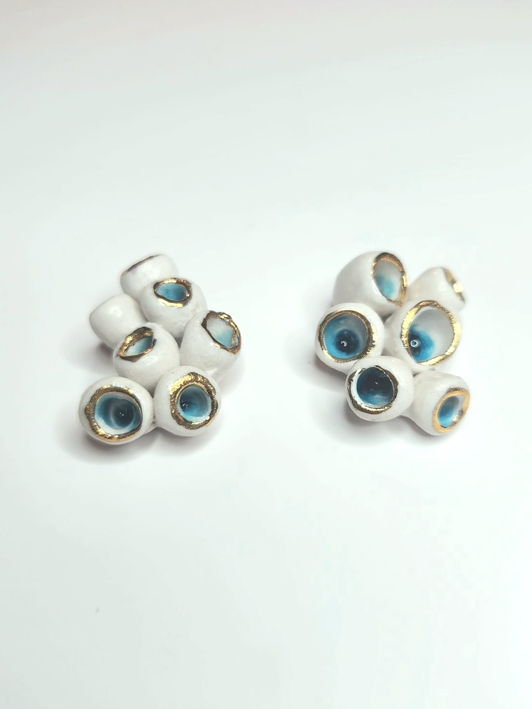 Aros Anemona blancos 1